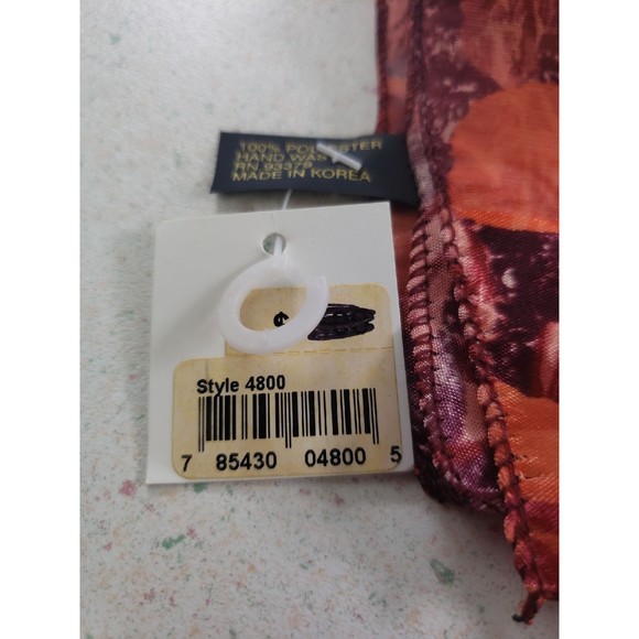 Rose Scarf 18x20 100% Polyester RN 93379 NWT - Picture 4 of 4